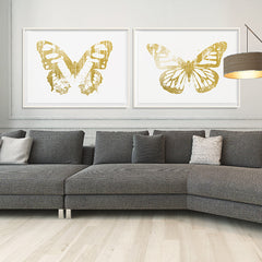 Butterfly with Forest Wings 1 - Gold