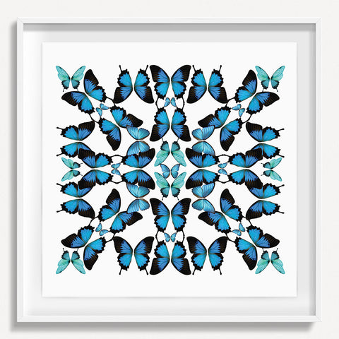 Kaleidoscope Butterfly 2 - Blue