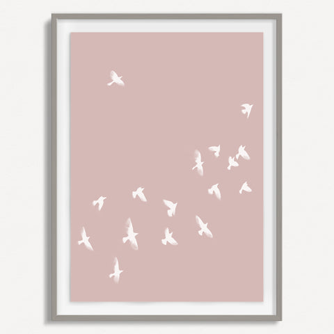 Smokey Bird 2 - Dusty Pink - Small