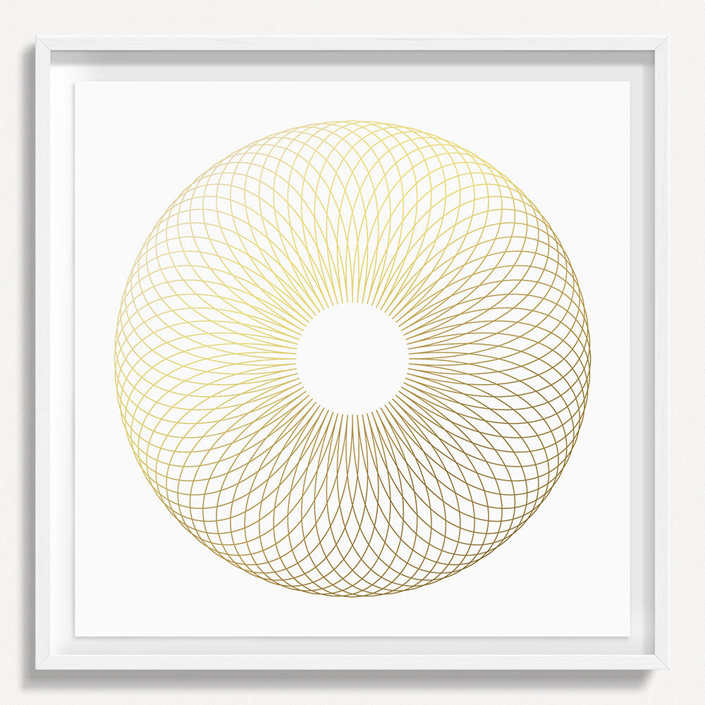 Spirograph 1 - Gold – Art Squared